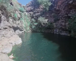 המפל והאגם של נחל זוויתן